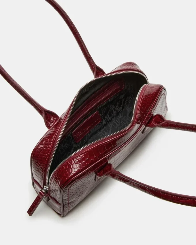 Sac Anise Rouge Crocodile
