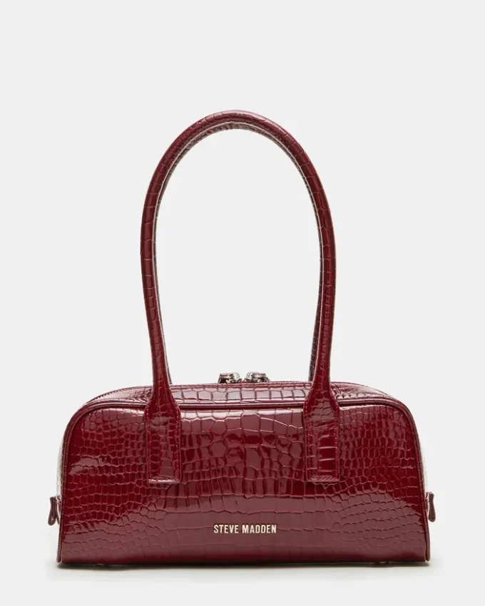 Sac Anise Rouge Crocodile