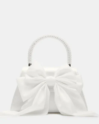Sac Cosette en satin blanc