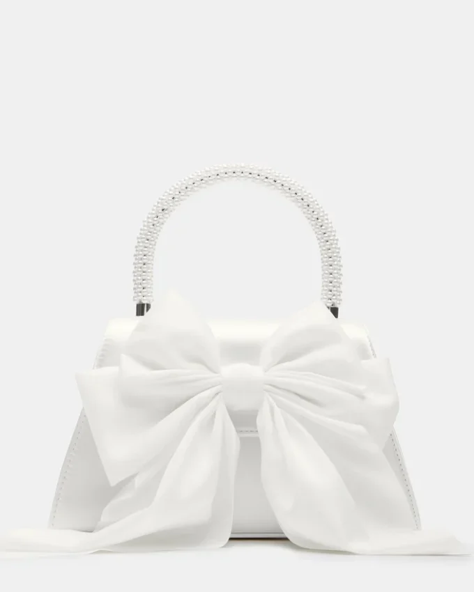 Sac Cosette en satin blanc