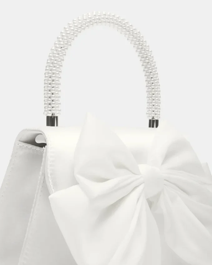 Sac Cosette en satin blanc