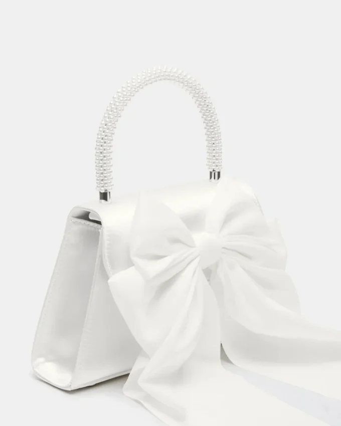 Sac Cosette en satin blanc