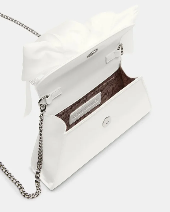 Sac Cosette en satin blanc