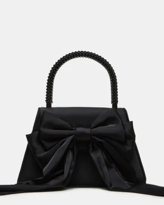 Sac Cosette en satin noir