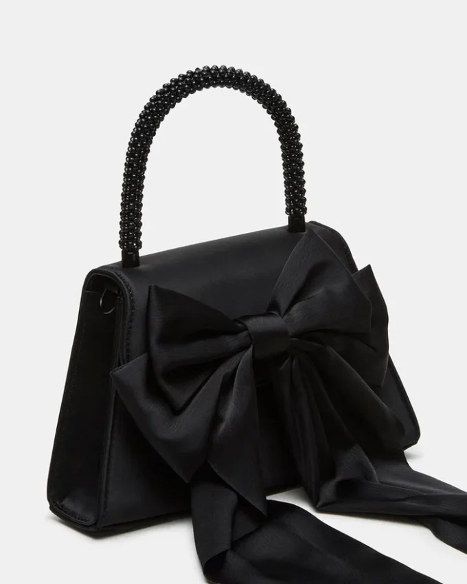 Sac Cosette en satin noir Sac Cosette en satin noir