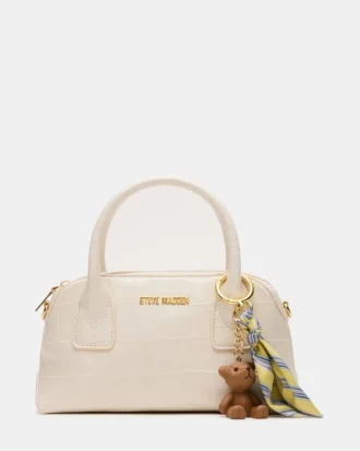 Sac Melodie en crocodile blanc
