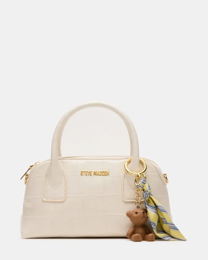 Sac Melodie en crocodile blanc