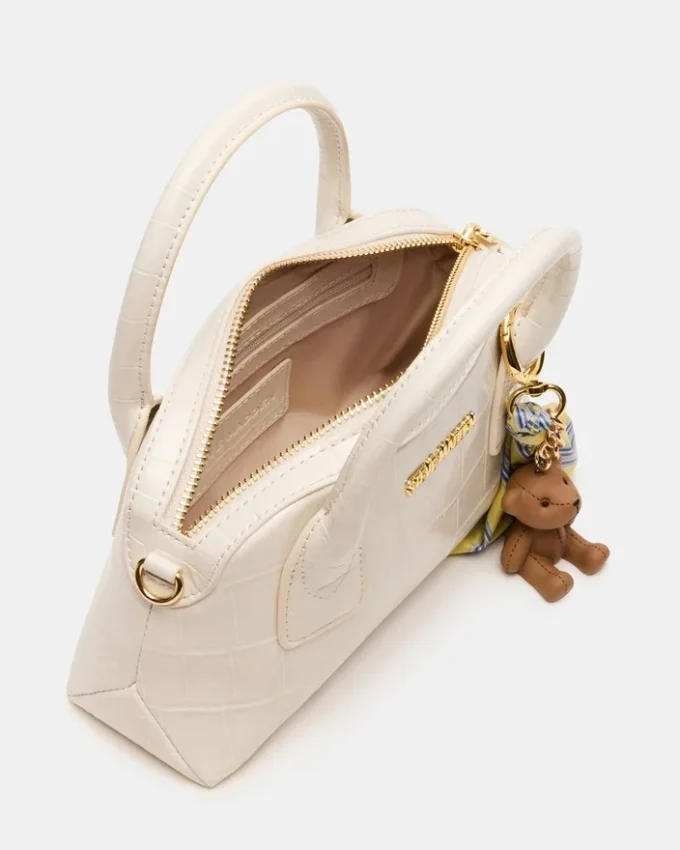 Sac Melodie en crocodile blanc