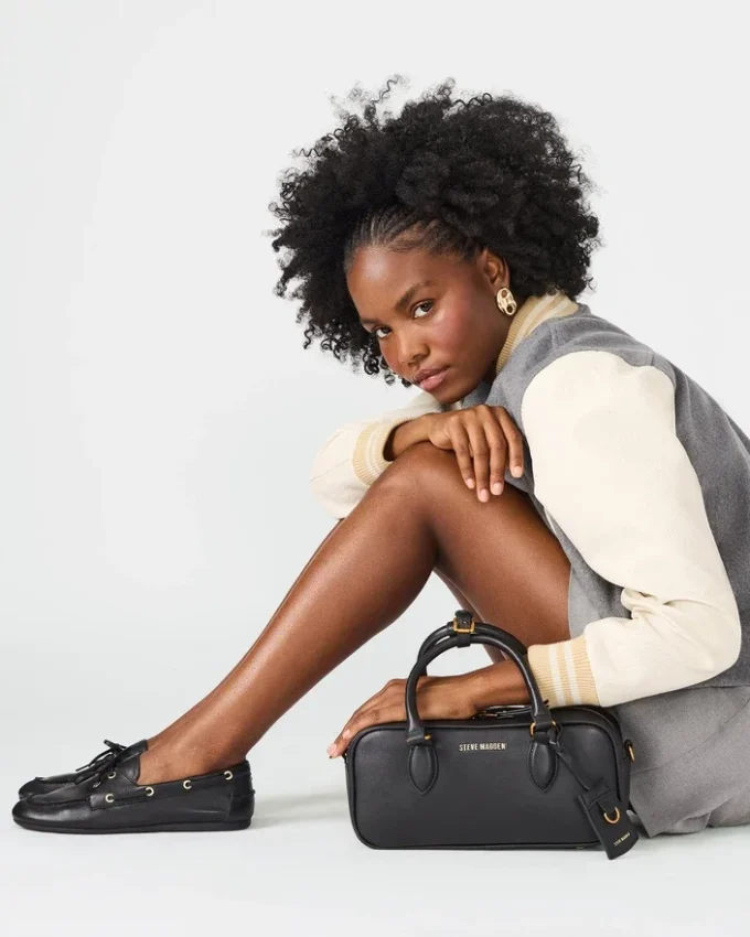 Sac Merit en cuir noir