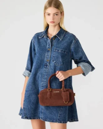 Sac Merit en daim marron