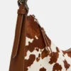 Sac Smith marron imprimé vache
