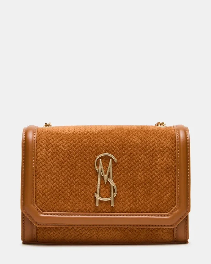 Sac tissé Larisa, couleur tabac