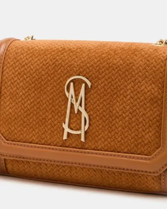 Sac tissé Larisa, couleur tabac