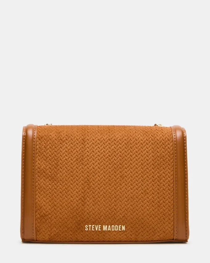 Sac tissé Larisa, couleur tabac