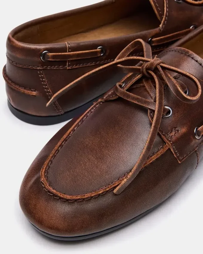 Scoutt en cuir marron