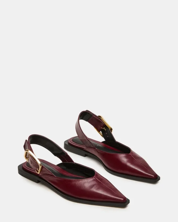 Shay en cuir bordeaux