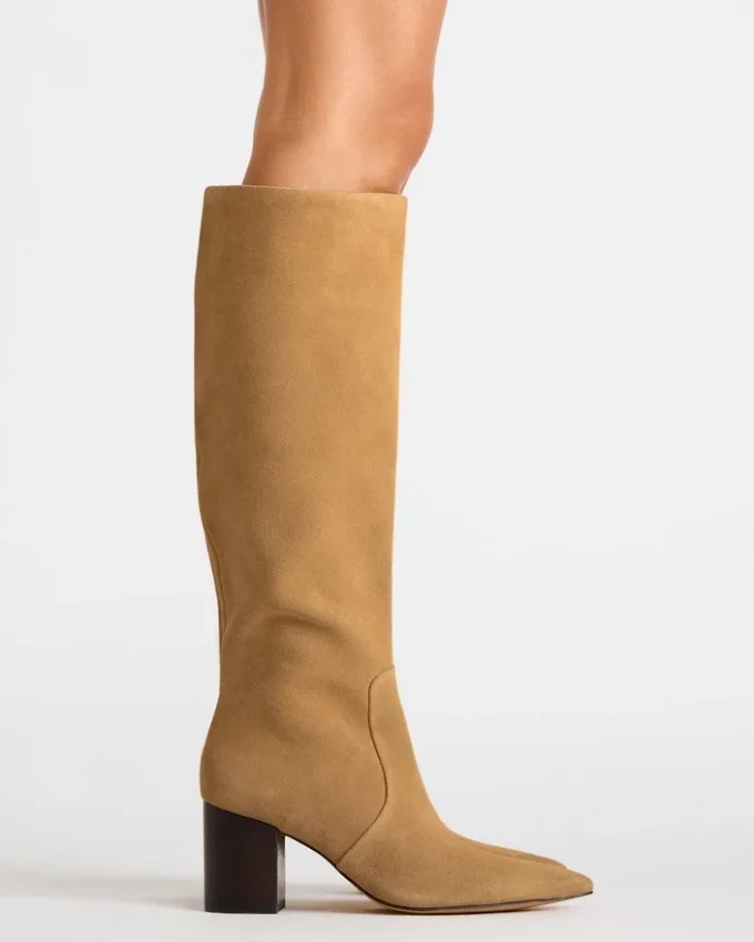 Skyline en daim taupe