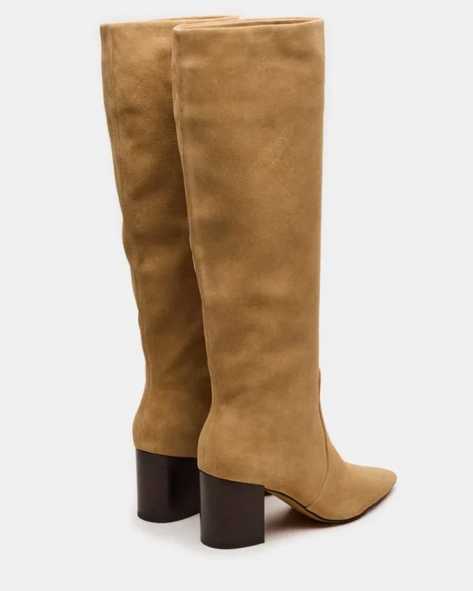 Skyline en daim taupe