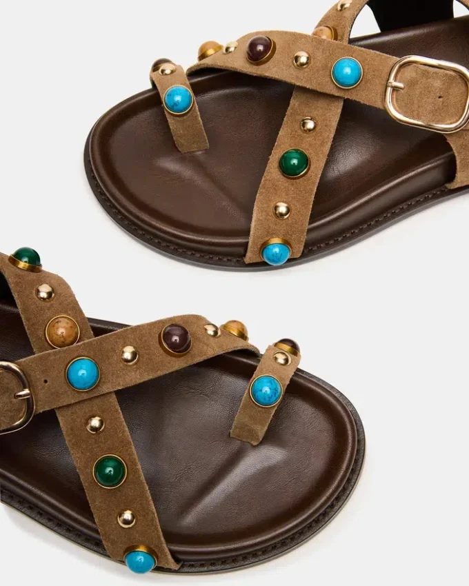 Suède taupe linéaire