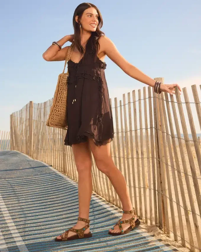 Suède taupe linéaire