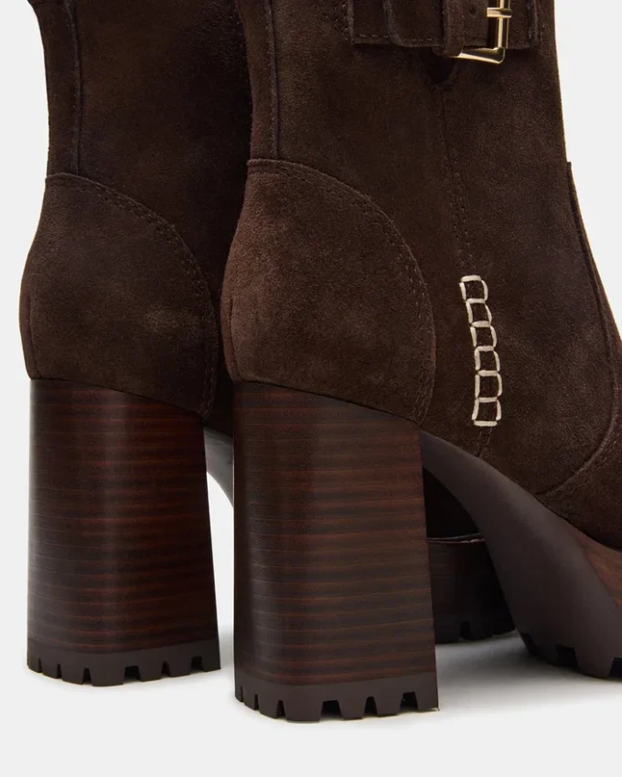 Summit en daim marron foncé