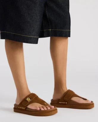 Thona en daim marron