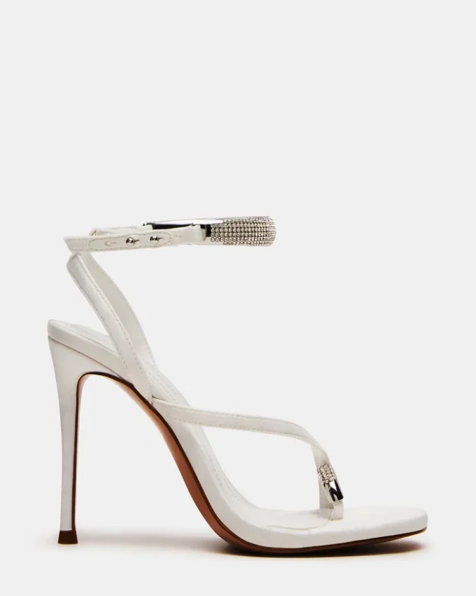 Tia Strass Satin Blanc