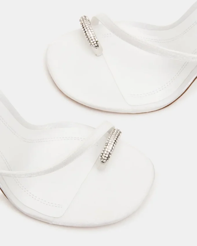 Tia Strass Satin Blanc