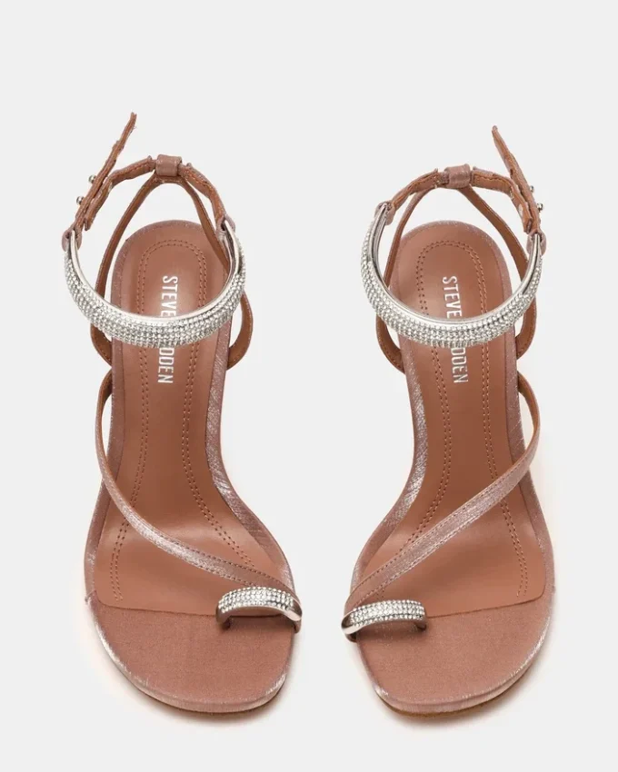 Tia Strass Satin Moka