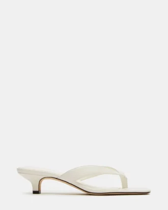 Tracie en cuir blanc