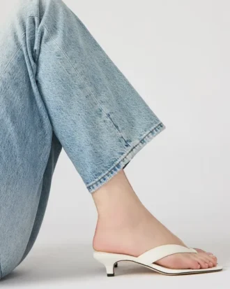 Tracie en cuir blanc