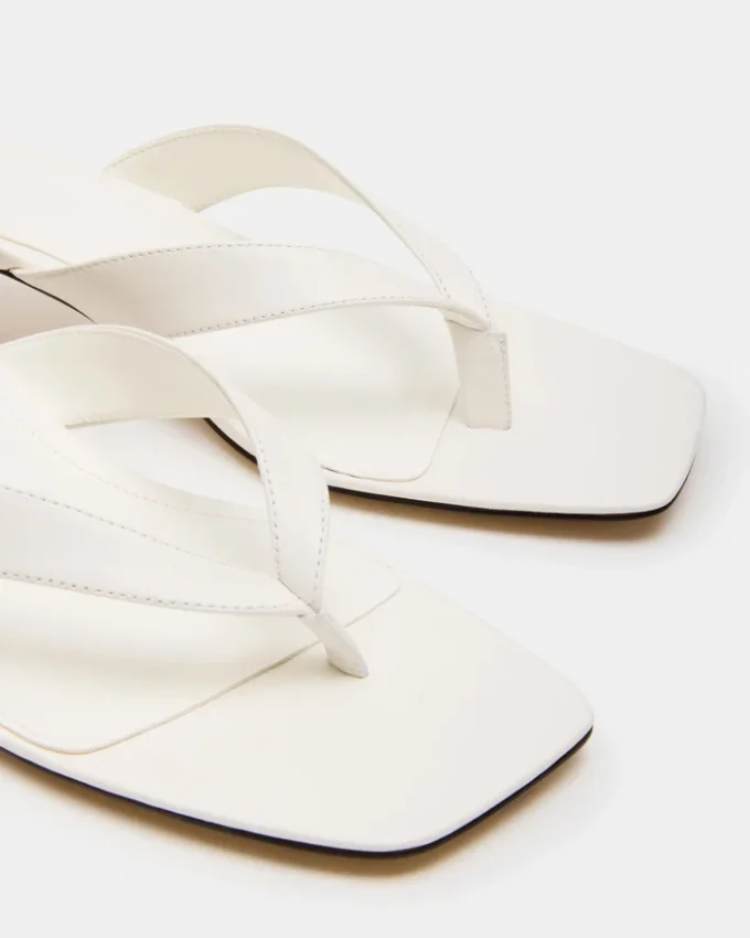 Tracie en cuir blanc