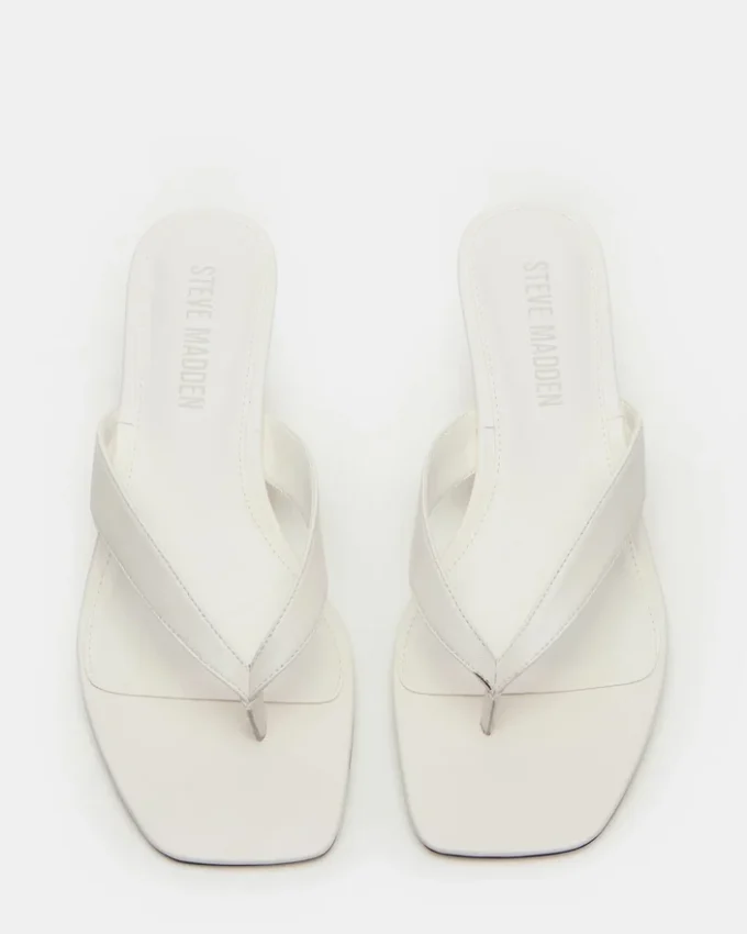 Tracie en cuir blanc