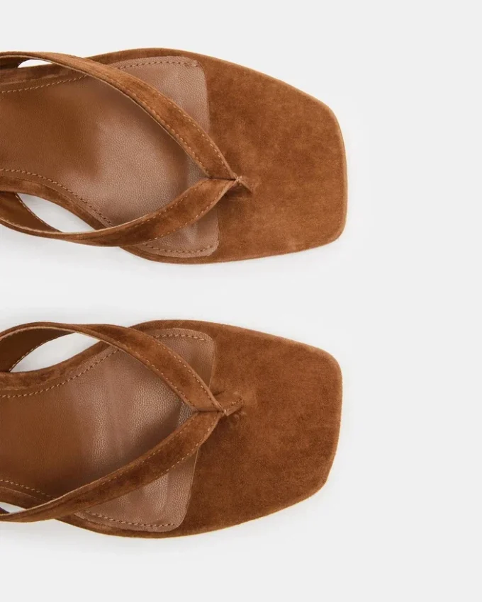 Tracie en daim marron