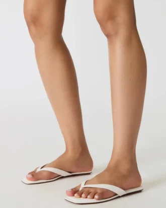 Trella en cuir blanc