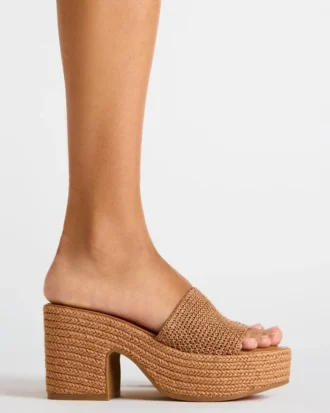 Raphia cognac Trippy