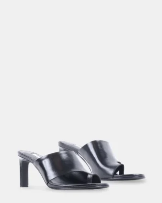 Valentin en cuir noir