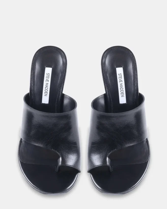 Valentin en cuir noir