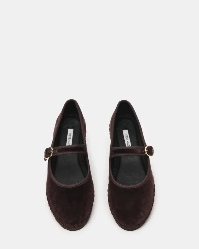 Velma en velours marron