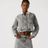 Veste en denim Glacia Gris clair