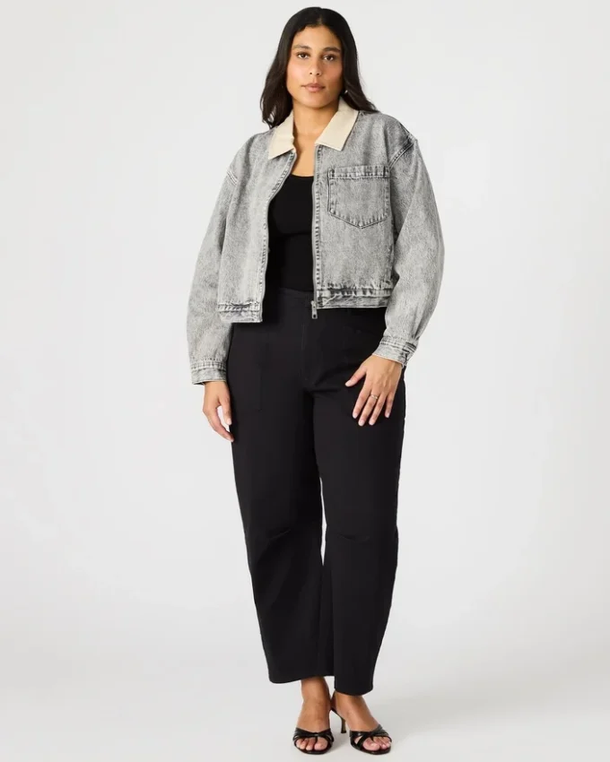 Veste en denim Glacia Gris clair