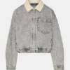 Veste en denim Glacia Gris clair