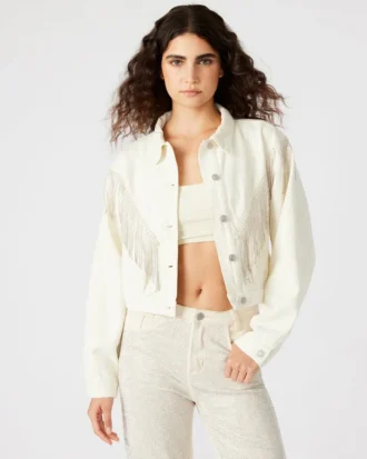 Veste en jean Canyon Crème