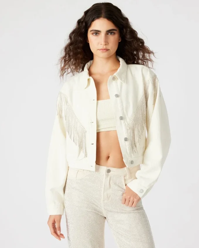 Veste en jean Canyon Crème