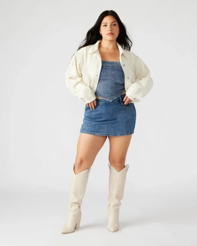 Veste en jean Canyon Crème