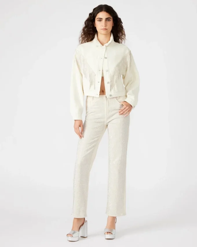 Veste en jean Canyon Crème