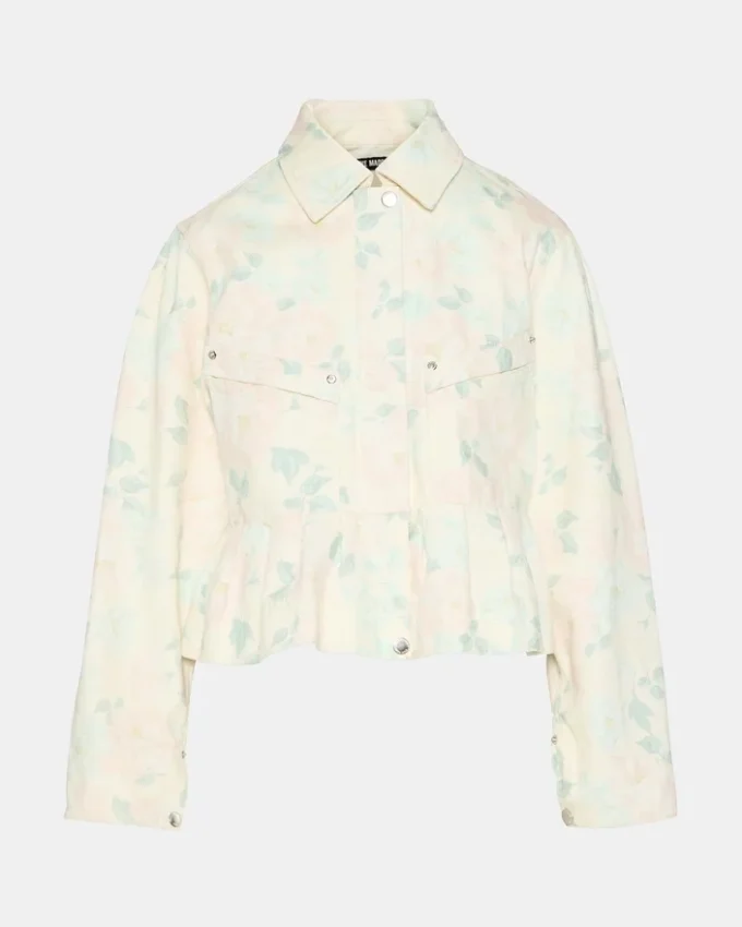 Veste à fleurs Sloan Beige pêche