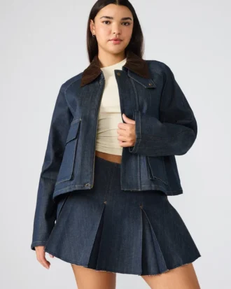 Veste Justina Barn Indigo foncé