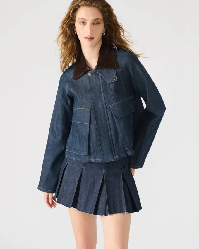 Veste Justina Barn Indigo foncé