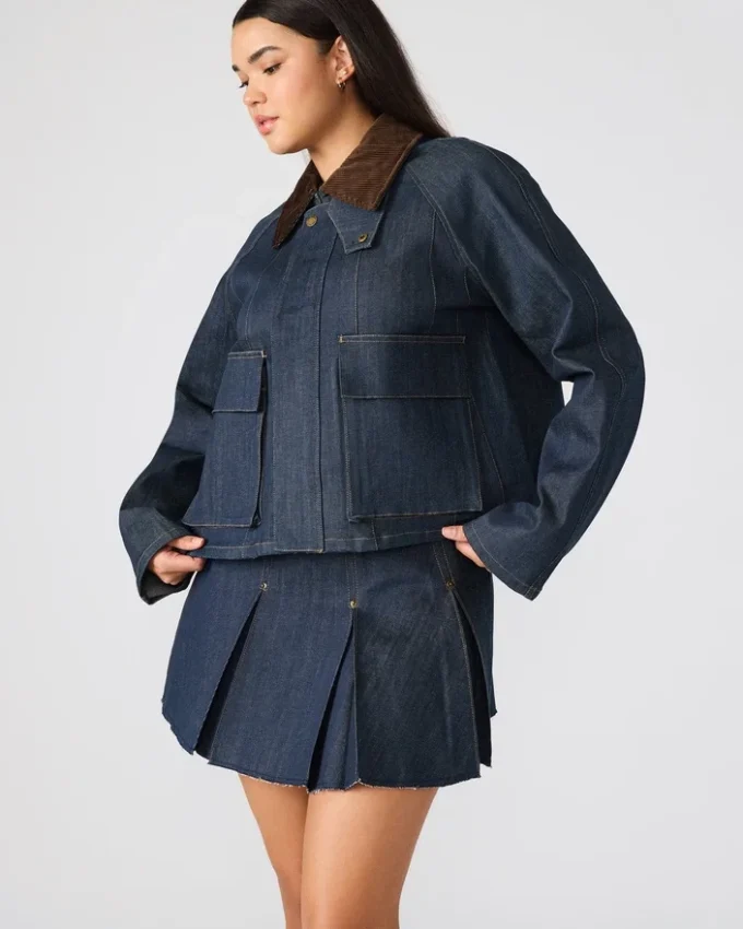 Veste Justina Barn Indigo foncé